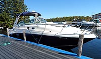 2004 Sea Ray 320 Sundancer sold by a marine, boat and yacht broker in the Pickering, Whitby, Bowmanville, Peterborough, Belleville, Trenton and Brighton areas of  Ontario Canada.